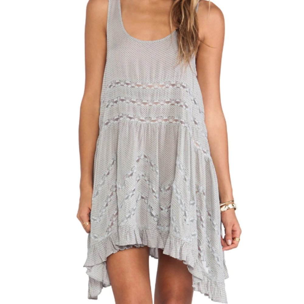 FP Intimately Voile and Lace Trapeze Slip